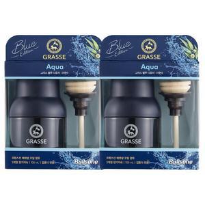 불스원 그라스 차량용 자동차 제 100ml 2개 아쿠아향