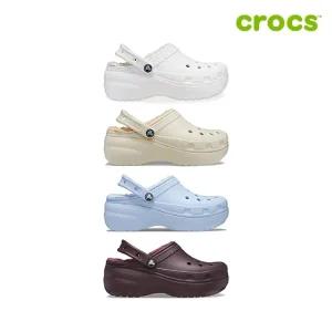 [크록스 정품] 클래식 플랫폼 라인드 클로그 여성 털샌들 207938 4종 택1
