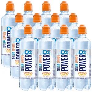 농심 파워오투 오렌지 레몬향 500ml x 12pet
