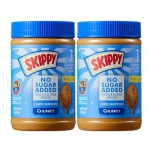 스키피 노슈거에디드 땅콩버터잼 청크 454g 2개
