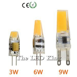최고의 G4 G9 LED 램프 전구 3W 6W 9W DC/AC 12V COB 빛 Dimmable 샹들리에 조명 할로겐 램프를 대체