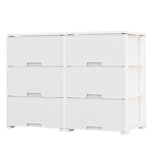 2개세트 국내제작 모던 우디 3단 플라스틱 서랍장 수납장 장난감 속옷정리함 침실서랍장