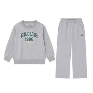 에센셜 스트레이트 스? 셋업 맨투맨 아동 주니어 트레이닝복세트 라이트 그레이 NK9YEB403U-AC