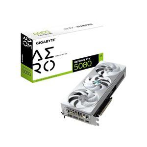 기가바이트 RTX 5080 AERO OC SFF 16G 그래픽 카드, 윈드포스 냉각 시스템, 16GB 256비트 GDDR7, GV-N5080AERO OC-16GD 비디오 카드