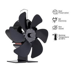 열구동 스토브 선풍기 벽난로 통나무 목재 펠렛 버너 Ecofan 효율적인 분배  가정 6 블레이드