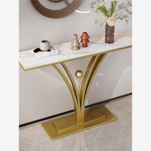 거실 슬림 좁은 화장대 장식장 인테리어 대리석 고급 테이블 현관 입구 화이트 골드 콘솔