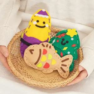 [문구티쳐] 민화샵 KC인증 펠트 손난로 만들기 (3종택1) DIY 손난로 핫팩 집콕놀이키트 크리스마스용품 선물용 겨울 취미활동