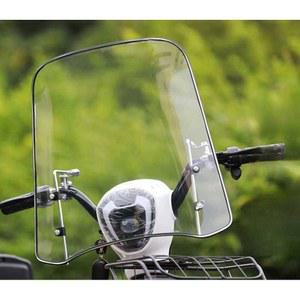 전기 자전거 윈드스크린 앞유리 세트 투명 브래킷 바람막이