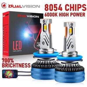 K5C H7 LED 라이트 캔버스 디코더 H4 H11 H3 H8 H9 H1 HB3 9005 HB4 9006 9012 HIR2 자동차 8054 CSP 상향등/하향등 안개등