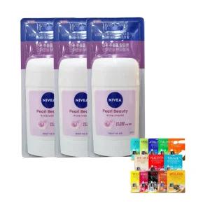 니베아 데오드란트 펄뷰티 스틱 x 3개 + 랜덤팩1 냄새케어