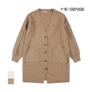 [미센스] 케이블패턴 롱가디건_MB3YKCMG02Z