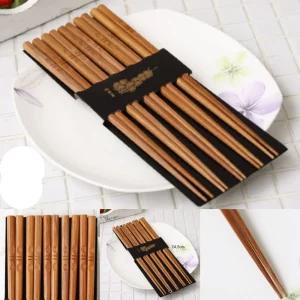 대나무 옻칠젓가락 (5p 2세트) 대나무젓가락 요리 주방 조리도구 우드 고급 저분 요리