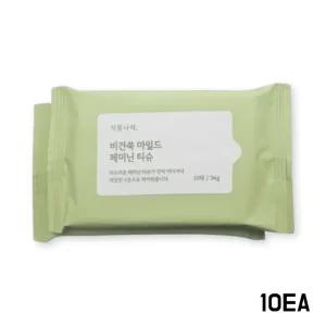 식물나라 여성청결제 뽑아쓰는 쑥 마일드 페미닌티슈 10매 10개
