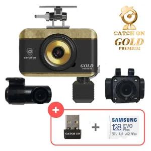 특허받은 캐치온 골드 프리미엄 블랙박스 128GB 4채널 (3채널+페달)