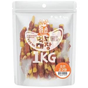 멍쵸 먹보대장 오리고구마 1kg 1개