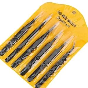 정전기 방지 핀셋 정밀 작업용 스텐 펜슬 회로 도구 (WFJEOXH)