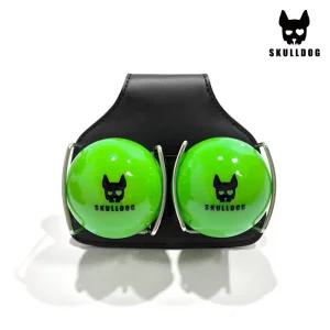 스컬독 파크골프 투투 2구 공주머니 초경량 가죽 허리색 볼주머니 파우치 가방 홀더