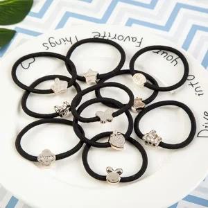 팬던트 헤어끈 헤어 머리 고무줄 머리끈 100개 세트