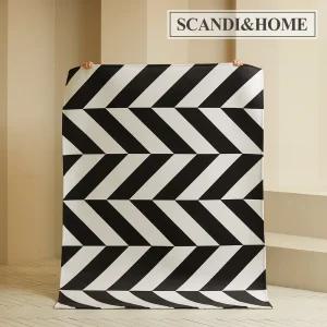 [재고정리] 먼지없는 쉐브론 단모 러그 포인트 카페트 2size