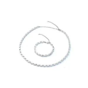 [NS홈쇼핑](빅)J제이]국산 순은 99.9% 볼륨 컷팅체인 팔찌(2.5돈)[35402101]