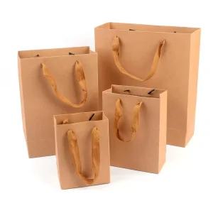 학교 회사 베이직 크라프트지 쇼핑백10P 선물전달 종이백 개업식