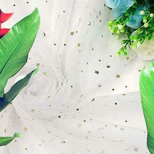 드레스 망사 반짝이 원단 의상 만들기 별 달 90x150