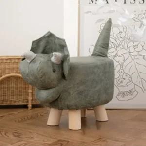 밴프 유아 의자 애니멀 스툴 공룡 트리케라톱스 그린