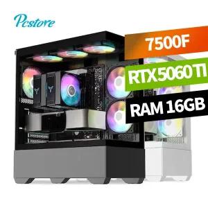 피씨스토어 AMD 베스트 오버워치2 게이밍PC 라이젠5 7500F RTX5060Ti (16GB, M.2 500GB)