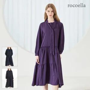 로코엘라 린킨 티어드 타이 볼륨 원피스