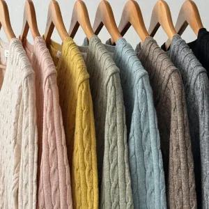 [에이와비] #AWABMADE:_MerryCloset.블러쉬케이블니트 -kint/8color