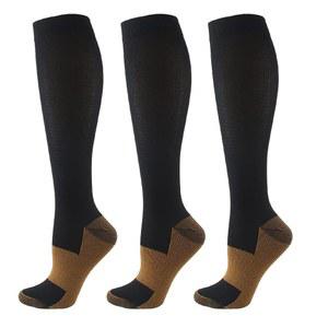 여성 및 남성 순환용 하이코프로트 압박 양말(3켤레) 15-20mmHg 운동 달리기 간호사 임신 여행용