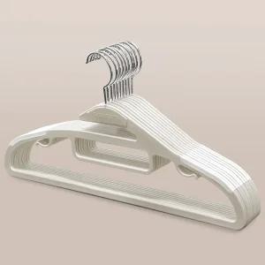 국내제작 까사마미 화이트 옷걸이 100개 어깨뿔방지 상의 니트 티셔츠 멀티 옷걸이