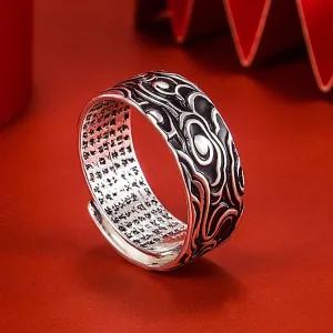 써지컬 엄지반지 레트로 구름무늬 엄지 S999 남녀공용 불경