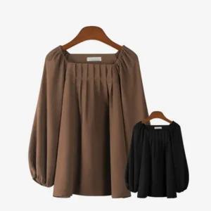 에스티아 1129 핀턱 주름 블라우스 빅사이즈