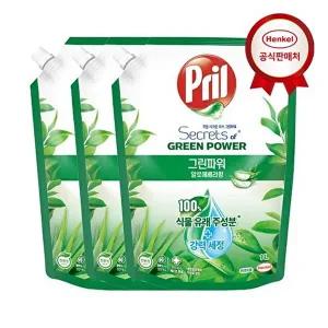 [헨켈]헨켈 프릴 주방세제 그린파워 1L(리필) 3개