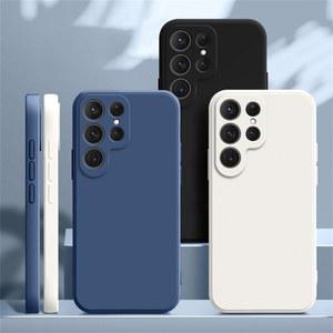 갤럭시 S21 울트라 케이스 액체 실리콘 범퍼 S22 S23 FE S24 S25 플러스 5G 커버 DS-BD