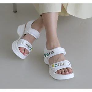 [잭앤질]잭앤질 체커보드 찍찍이 쿠션샌들(JB4-K21)