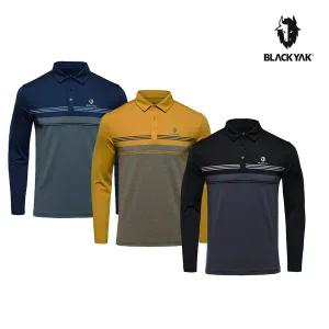 [블랙야크]남성 스트라이프 폴로티 간절기 남성용 데일리 긴펄 티셔츠 1BYTSF4011