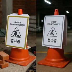 멀티 칼라콘 입간판 마그네틱 주차금지 발렛파킹 간판