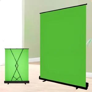 대형 크로마키 스크린 뒷배경 그린거치대 유튜브 배경지 이동식 영상 배경