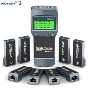 Noyafa NF-8108M 케이블 추적기 전문 네트워크 테스터 LCD 디스플레이 측정 길이 와이어 맵 도구