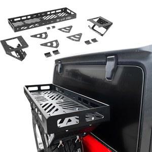 다양한 오프로드 차량에 장착된 32인치~40인치 타이어와 호환되는 스페어 타이어 마운트 카고 바스켓 스토리지, 지프 랭글러 JK JL TJ YJ CJ, 포드 브롱코, SUV 액세서리에 적합