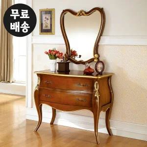 [벤티스가구]수납 마호가니 엔틱 화장대 원목 콘솔 서랍장 수납 화장대 안방 서랍형 수납형 가구