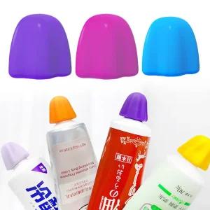 실리콘 치약뚜껑 / 마개 튜브캡 치약캡  핸드크립 초코송이 오각별 짜개