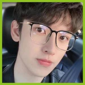 스마트 지적인 가벼운 예쁜 안경 남자 여자 대학생 그라데이션 블랙 투명