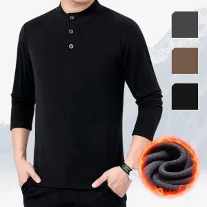 기모 긴팔 티셔츠 차이나넥 폴라티