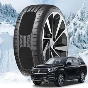 G4렉스턴 붙이는 스노우체인 스노우캐치 스노우체인 작물체인 우레탄체인 스노우캐치