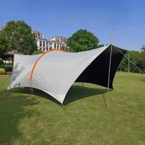 초경량 터널형 하비타프 차박 어닝 방수 그늘막 헥사