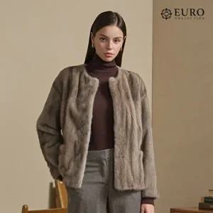 [유로컬렉션]휘메일 풀스킨 라운드 밍크코트