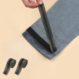 앙플러스 간편한 바지 기장 밑단 옷 단 줄임 수선 테이프 5m, 2개, 블랙